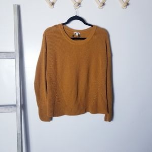 LUCKY BRAND GOLDEN BROWN TIE BACK SWEATER SIZE LARGE